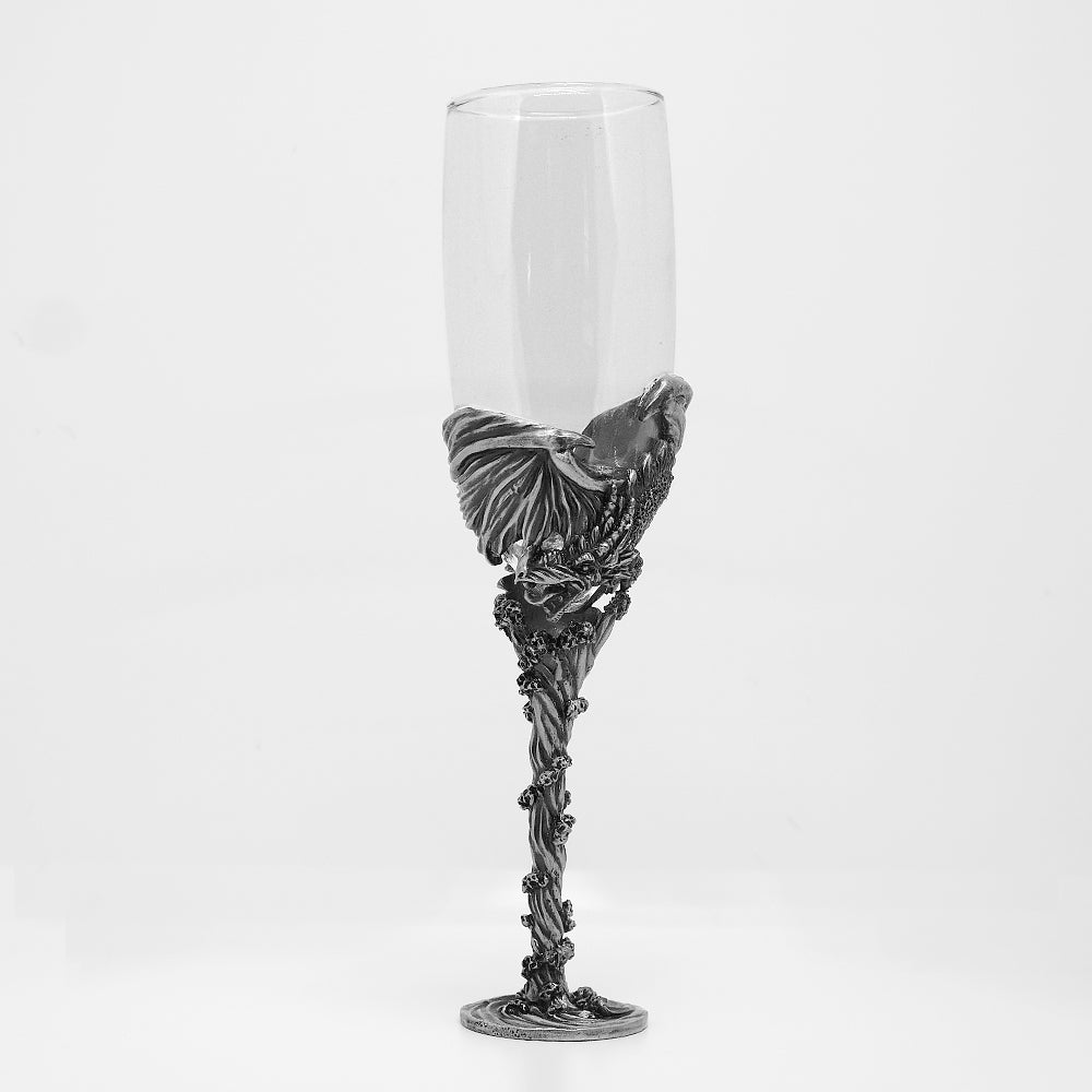 3D Metal Dragon Wine Glass Fantasy Style 01