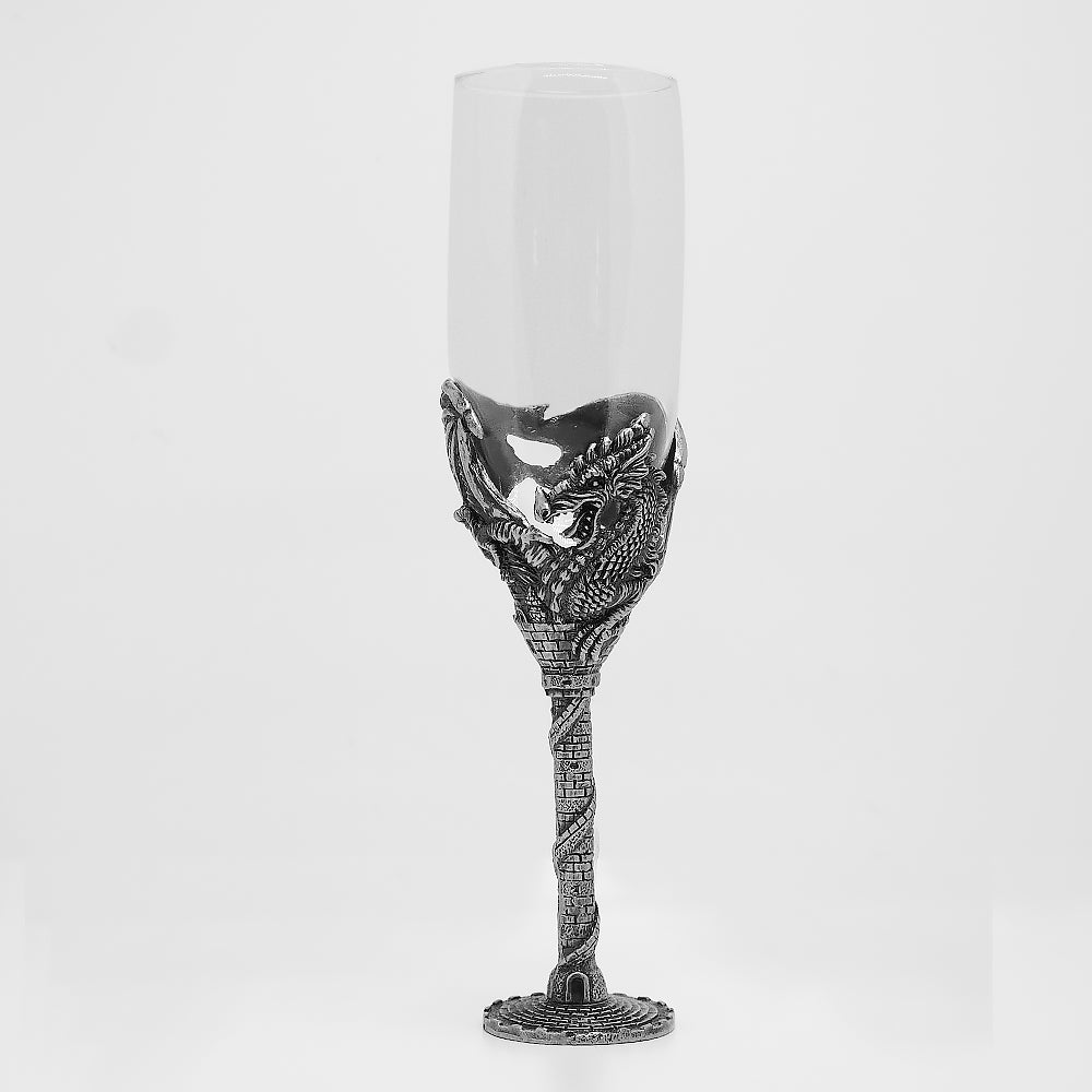 3D Metal Dragon Wine Glass Fantasy Style 03