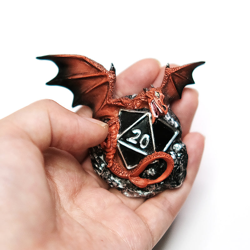 D20 3D Dragon Refrigerator Magnet Hand Painted Resin Magnet